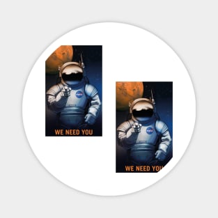 We Need You Terraform Mars Magnet